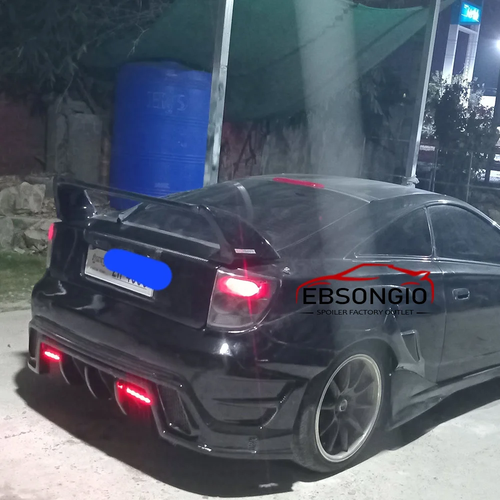 FOR TOYOTA CELICA Rear TRUNK SPOILER VVT 2000 02 03 2004 2005 High Quality ABS Plastic Car FD2 Spoiler Trunk Boot Wing Spoiler - view 6