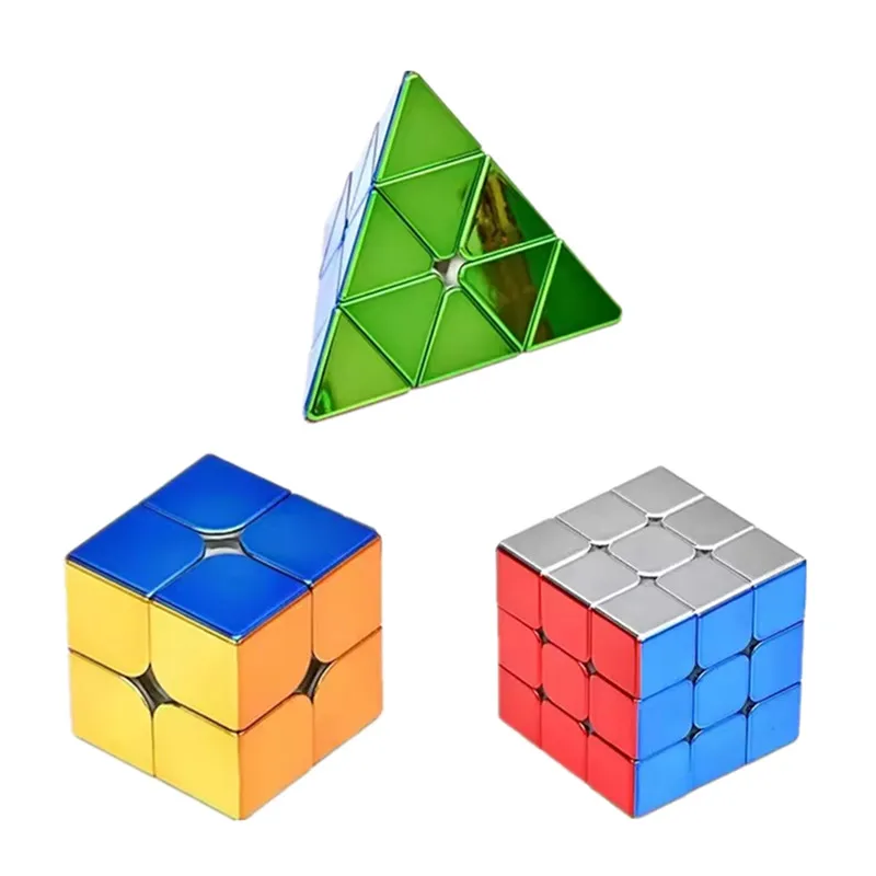 SengSo Metal Magnetic 3X3 Magic Speed Cube Stickerless Professional Fidget Toys Sengso Legend Illusion Cubo Magico Puzzle
