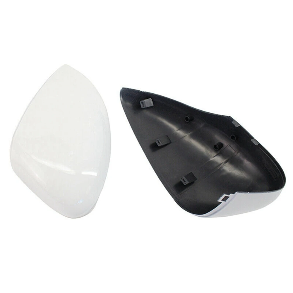 White Left & Right Rear View Mirror Cover Side Wing Mirror Cover Cap for Ford Fiesta 2009-2015 1594546 8A6117K747CA