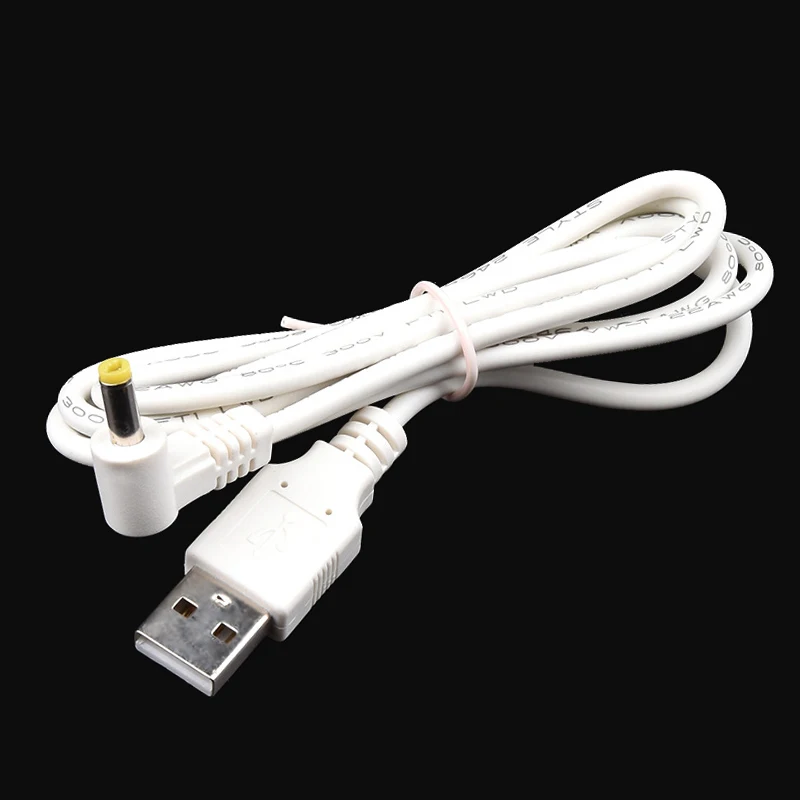 Kabel zasilający Univesal DC4.0 * 1.7mm z zakrzywioną ładowarką do Xiaomi mibox 3S z TV, pudełko Android dla Sony PSP 1000 2000 3000 1M