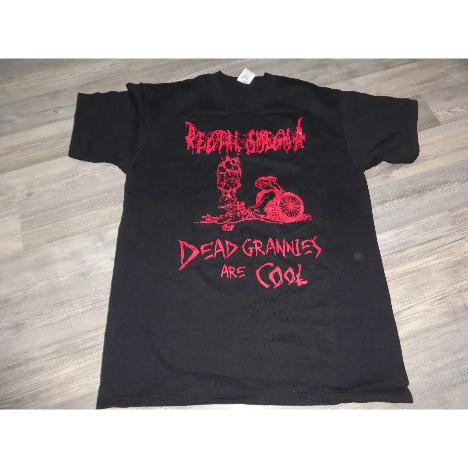 Rectal Smegma Old Rar Vintage T Shirt Death Metal Goregrind Like New Devourment 3 vintage Washed Versatile Soft fashion Unisex