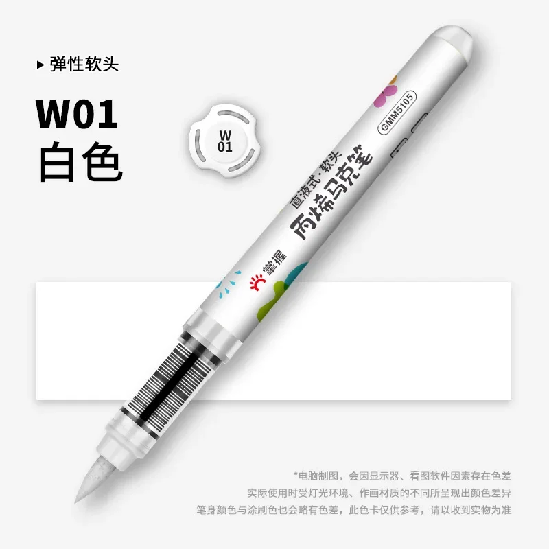 1 PC 36 Colors Acrylic Paint Marker Pens Professional Drawing Pens for Graffiti Manga School Aesthetic Stationery Art Supplies image 5