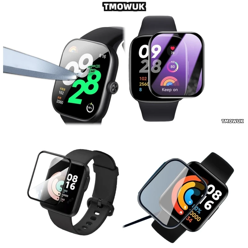 

For Xiaomi Redmi Watch 2 3 4 5 Lite Active, Effortless Installation PMMA, Full Surface Cover