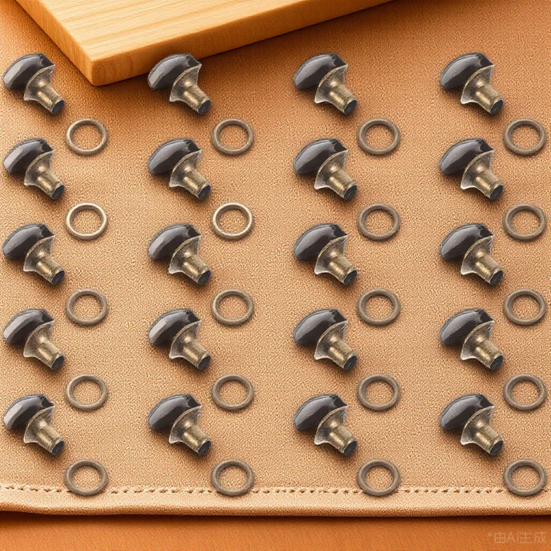 

20Pcs Metal Shoestring Buckles Brass Boot Hooks Set DIY Shoe Lace Fixing Accessories for Outdoor Sports Footwear