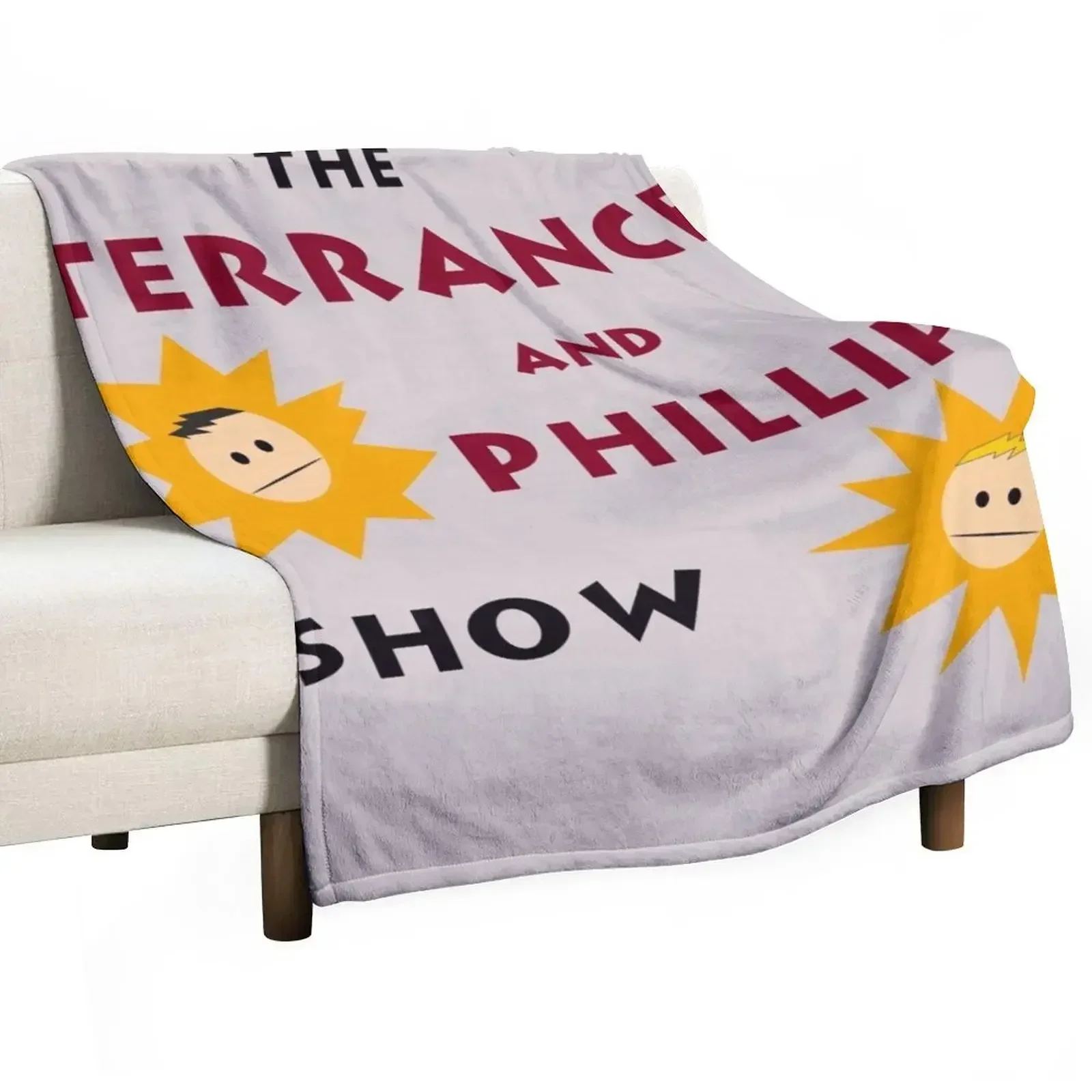 The Terrance and Phillip Show Throw Blanket Beach Designers Blankets