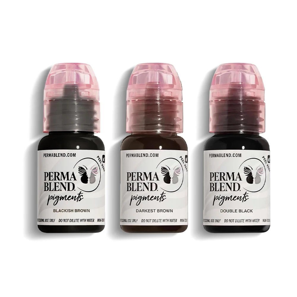 3PCS 15ML Permanent Makeup Pigment Microblading Supplies for Eyebrow Tattoo Eyeliner Permanent Makeup Professional Tattoo Ink