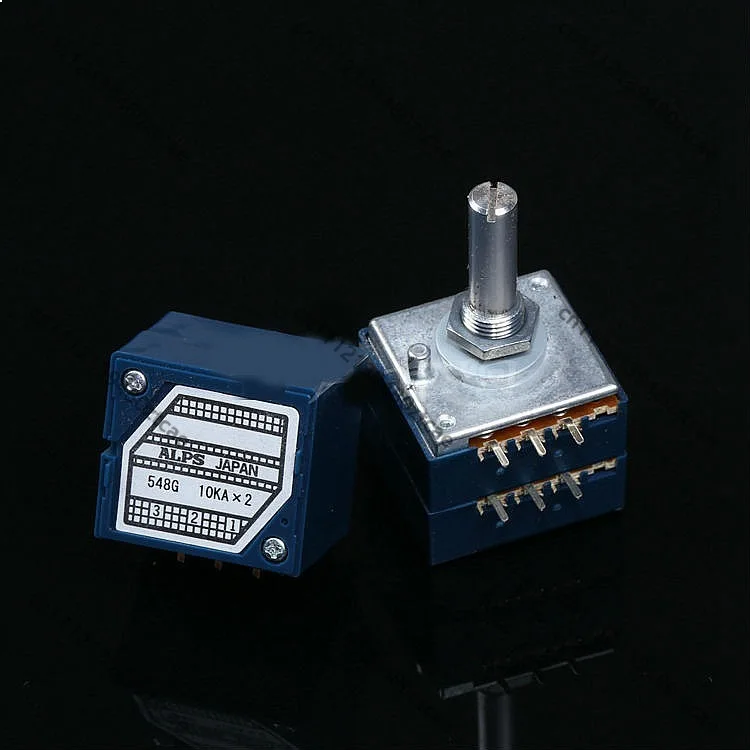 Dual Channel Volume Control Potentiometer 10K 20K 50K 100K 200K Ohm Audio Parts