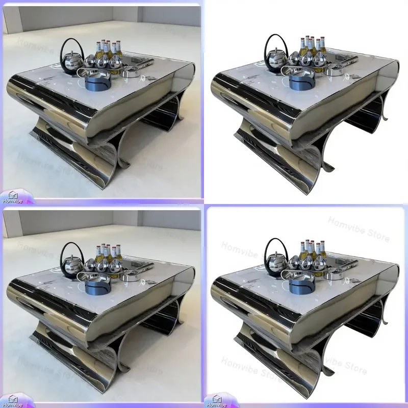 

Stainless Steel Bar Table for Home Bar Pub Restaurant Hotel Ballroom KTV Club Modern Round Coffee Table Indoor Outdoor