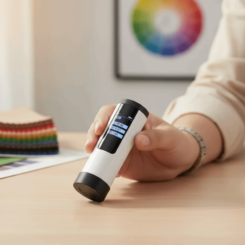 D/8 Structure Portable Colorimeter 8mm Caliber Quick Matching Digital Chromatic Aberration Tool Mobile APP Large Data Storage