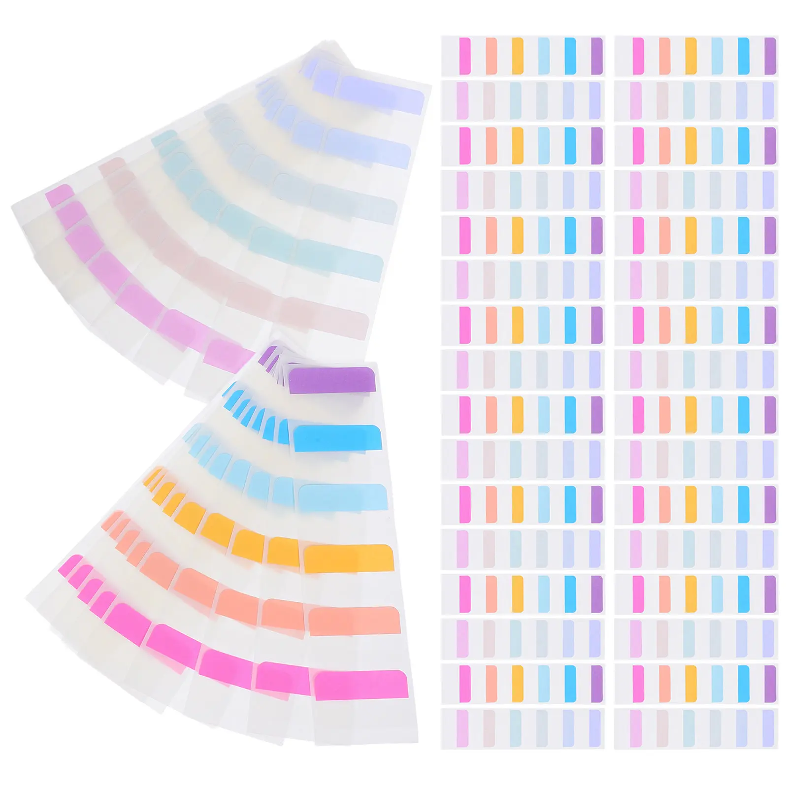 600Pcs Writable Adhesive Colorful Index Tabs Sticky Page Markers Book Tabs for Note Taking Document Organization