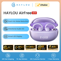 HAYLOU AirFree Ear Clip Earphones Bluetooth 5.4 Wireless Open Ear Earbuds Dual-mic Noise Reduction Dual-Connection Headphones