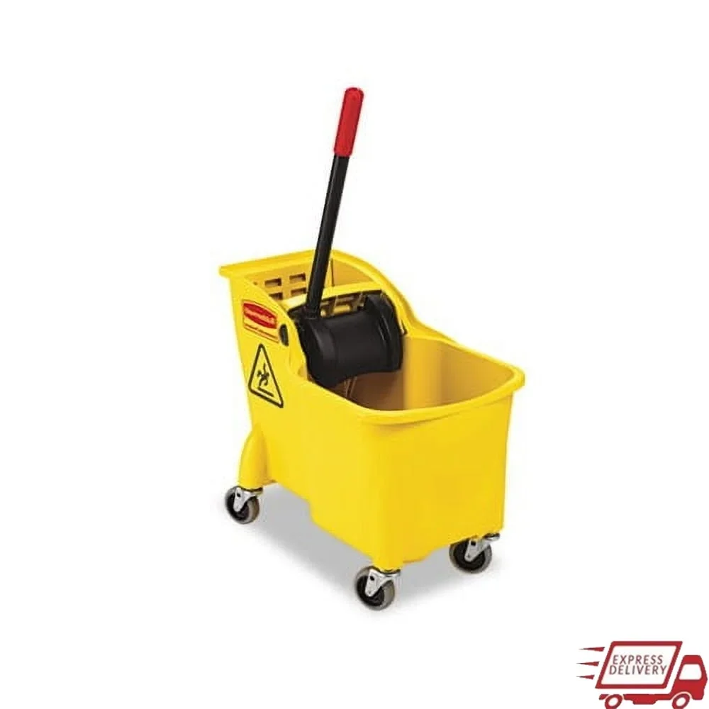 

Ведро для швабры 31QT с комбинированными колесами для отжима, ролики без следов, эффективное отжимание, интегрированный дизайн, удобные подъемные ручки, коммерческие