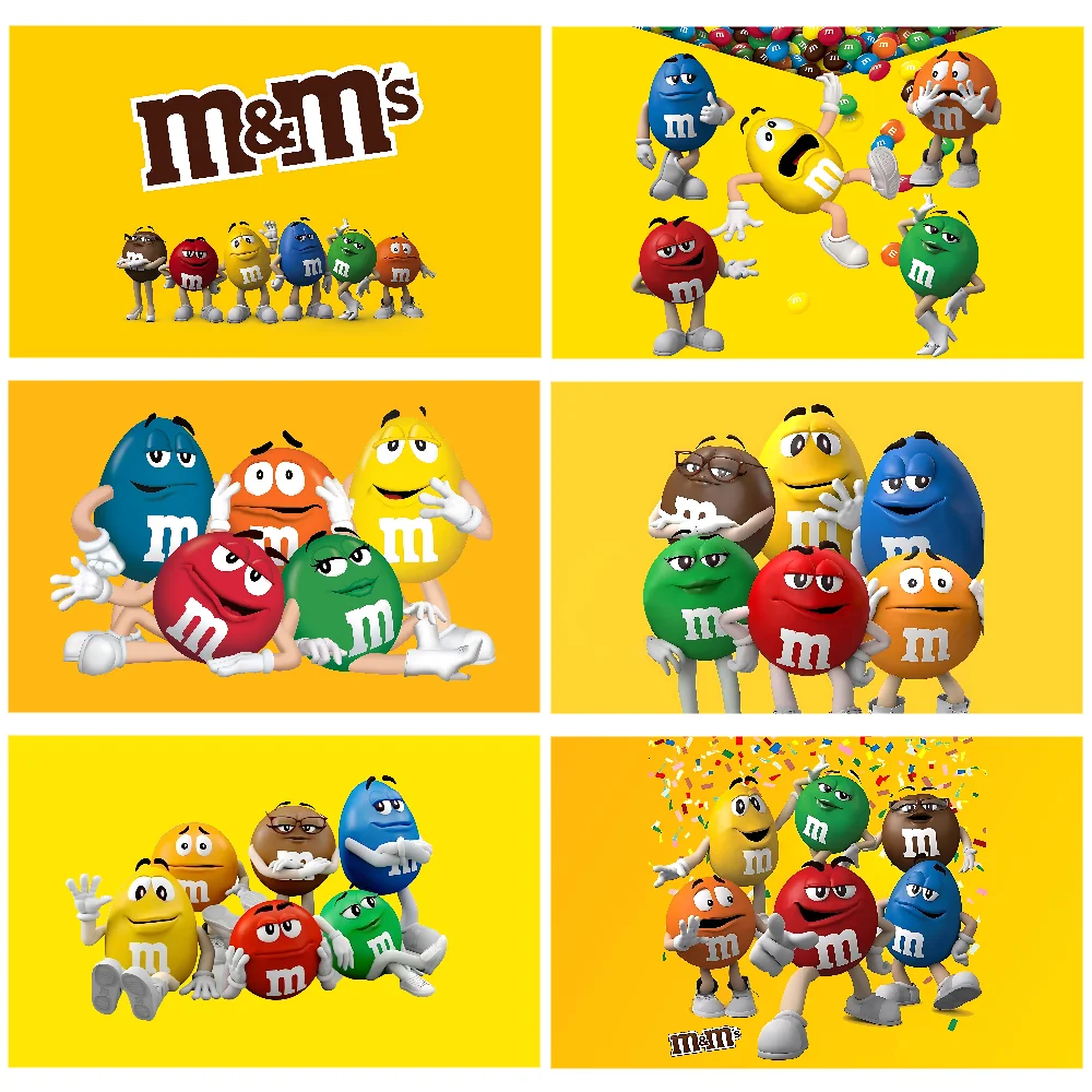 M&Ms علم الشوكولاتة البوليستر المطبوعة أعلام السيارات لغرفة المرآب ديكور التخييم في الهواء الطلق