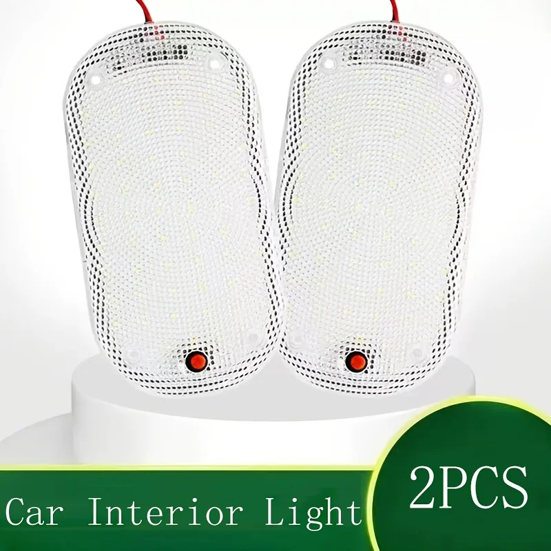 

1PC/2PCS 60LED Bright Car Interior Lights for SUV RV Truck Camper Van, with Switch, Easy Install vehicle Dome Reading Lamp