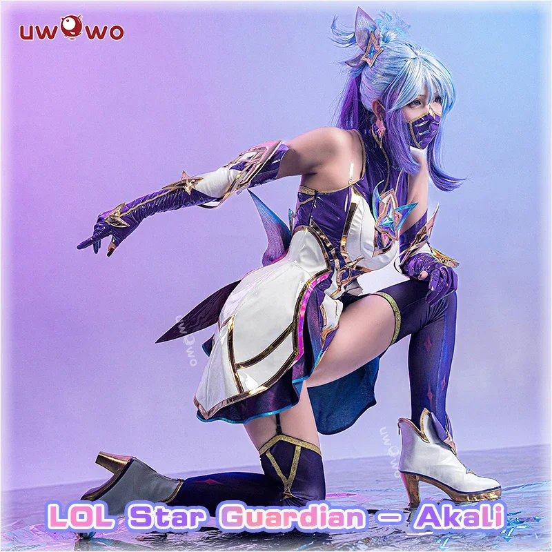 UWOWO Star Guardian Akali Cosplay Game League of Legends/LOL SG Akali Cosplay Halloween Costume K/DA  Ahri/Kaisa/Xayah