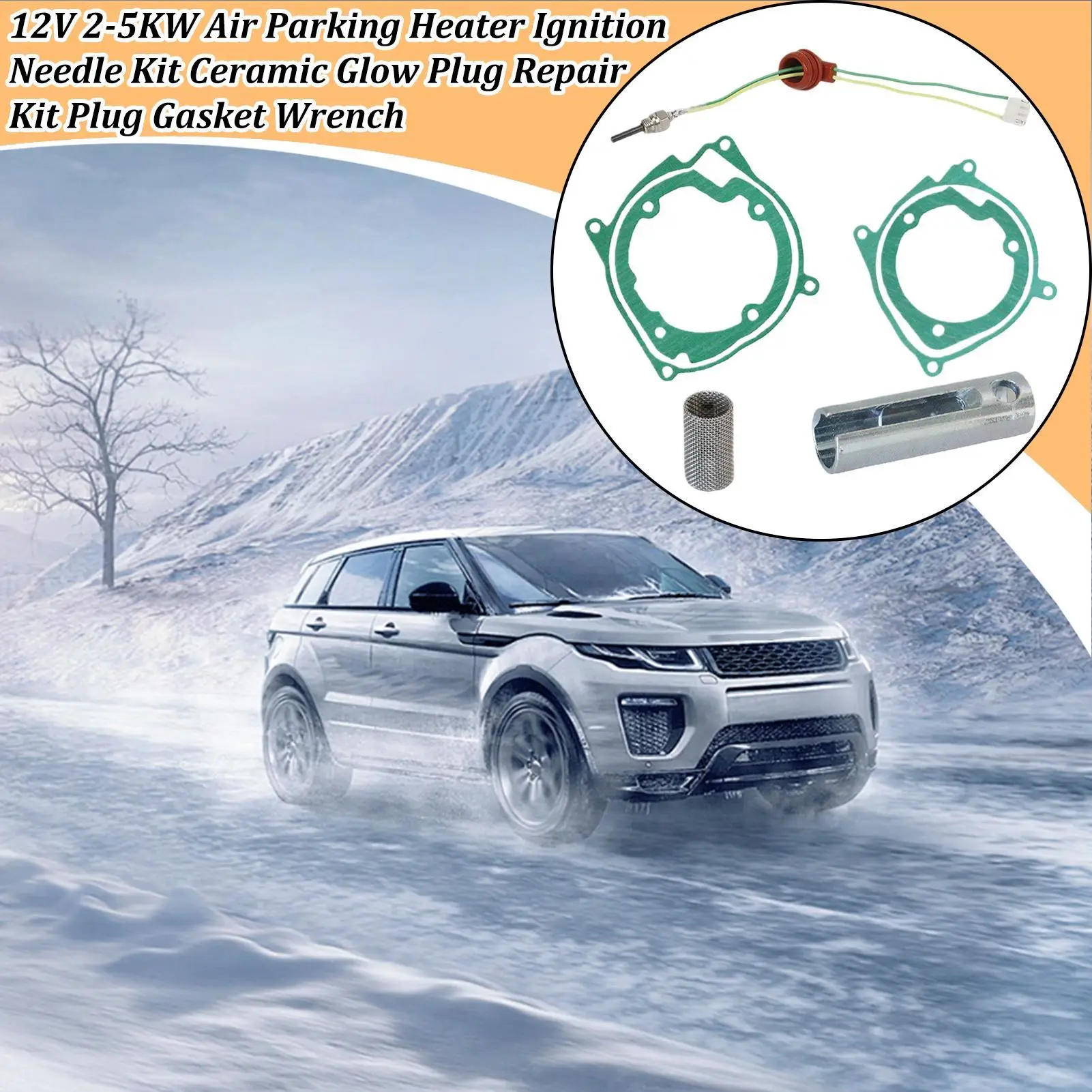 

Комплект свечей накаливания обогревателя, прокладки для стояночного обогревателя, 2-5 кВт, детали, аксессуары для удаления искры, экстрактор ниток, автомобиль, грузовик, лодка, парковка