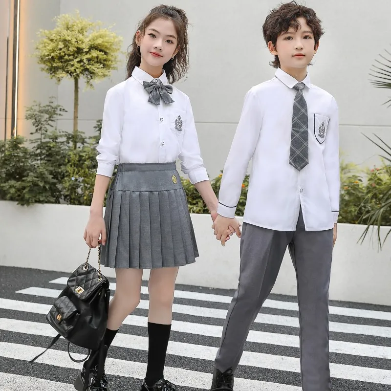 Children's choir performance uniform, primary and secondary skirt school students' poetry recitation performance uniform,