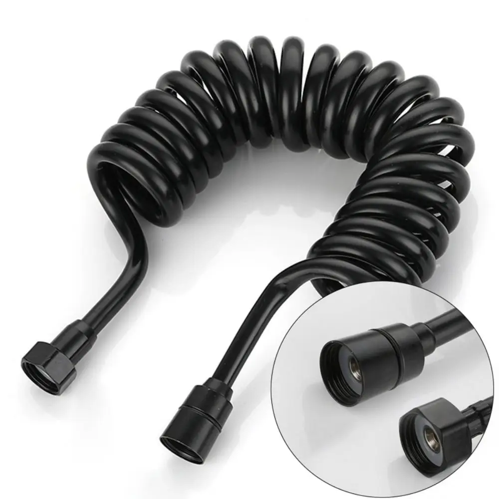 1.5/2/3 Meter Flexible Spring Shower Hose Telephone Line Style Anti-wrap Bath Sprayer Connect Pipe Retractable Large Flow