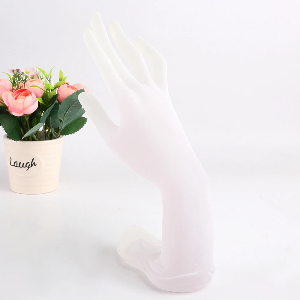 

Jewelry Display Hand Stand for Rings Bracelets Durable MultiFunction Lotus Form Glove Watch Exhibitions Props Mannequin