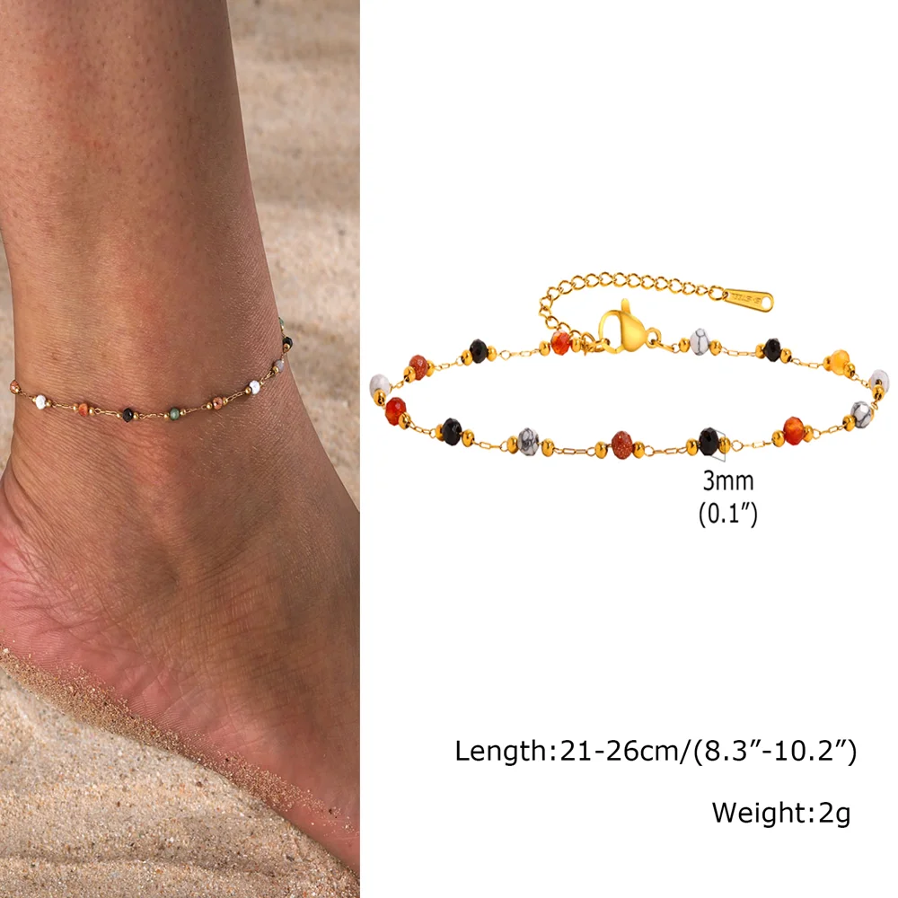 Herz-Fußkettchen aus Edelstahl für Damen, vergoldetes, zartes Fußkettchen-Armband, leichter Luxus-Fußschmuck, Partygeschenke für Mädchen