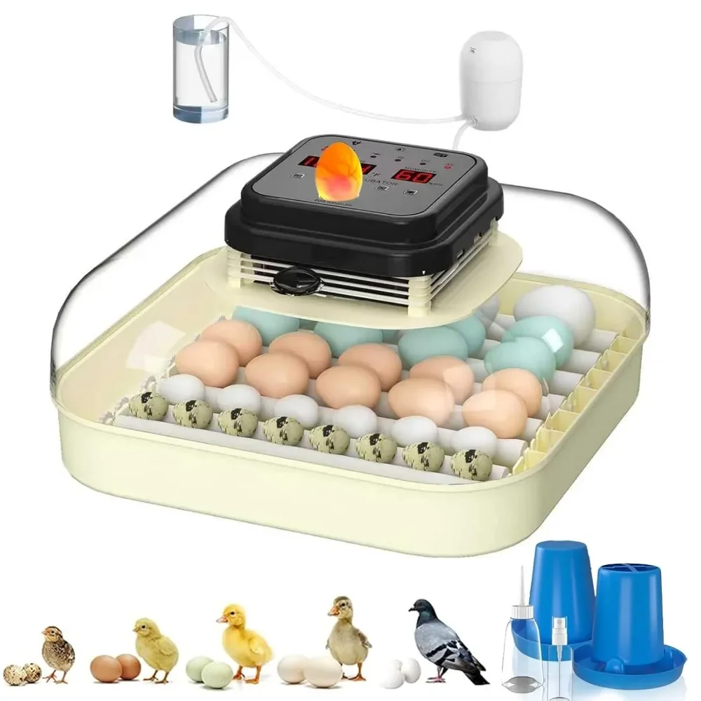 

US Shipping Automatic Egg Turning Incubator for Hatching Chicken Duck Goose Pigeon Quail Eggs with Humidity Control and Egg