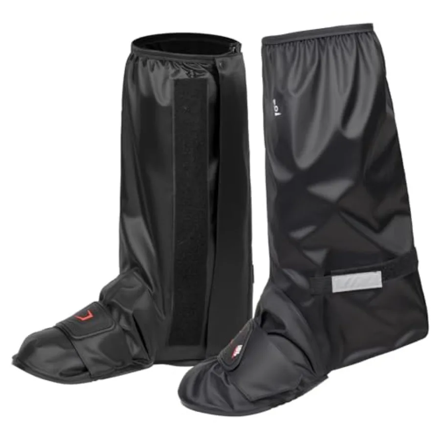 

Waterof Half-Sole Rain Covers, Covers wi Waterof Zipper, Non-Slip, Men Rain Gear Reflector, Blk