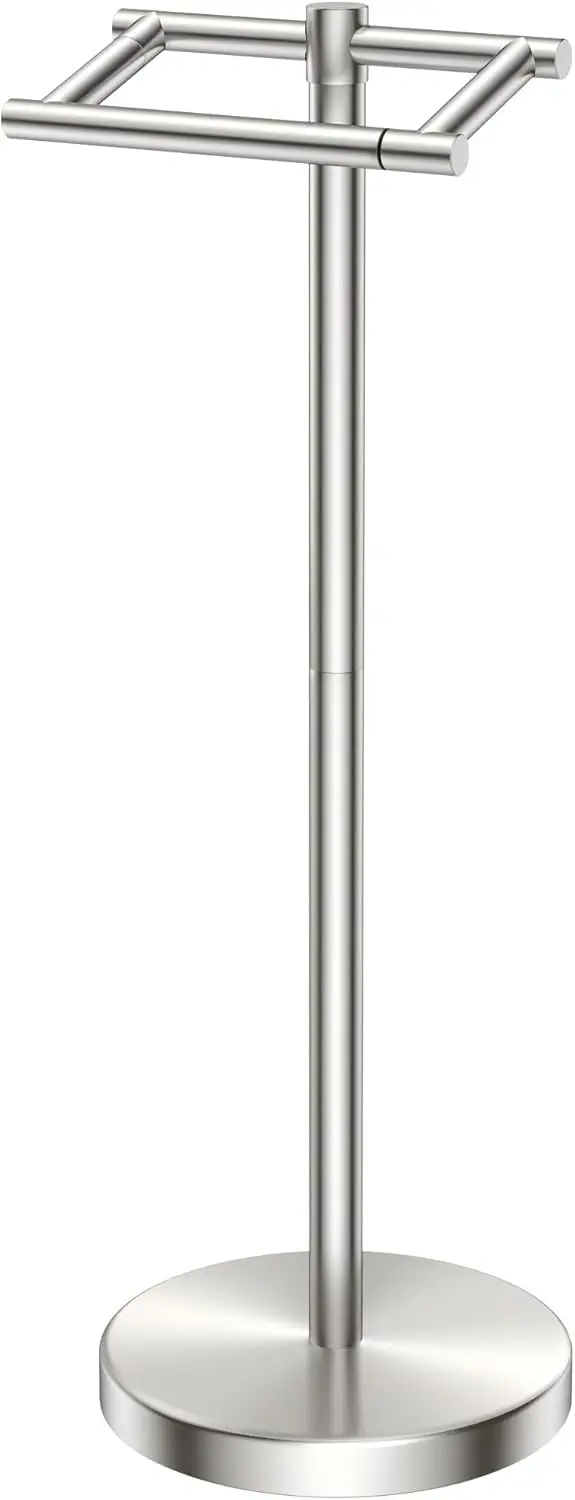 

Stainless Steel Rustproof Double Post Pivoting Toilet Paper Holder Wall Mount for Bathroom and Commercial Use