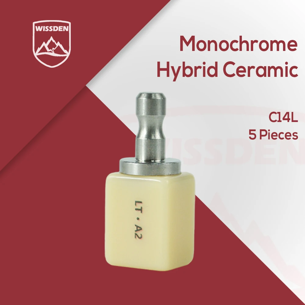 

C14L (14,4*14,4*18 мм)-монохромная гибридная керамика HT/LT (5 шт.) для DentalLab CAD/CAM