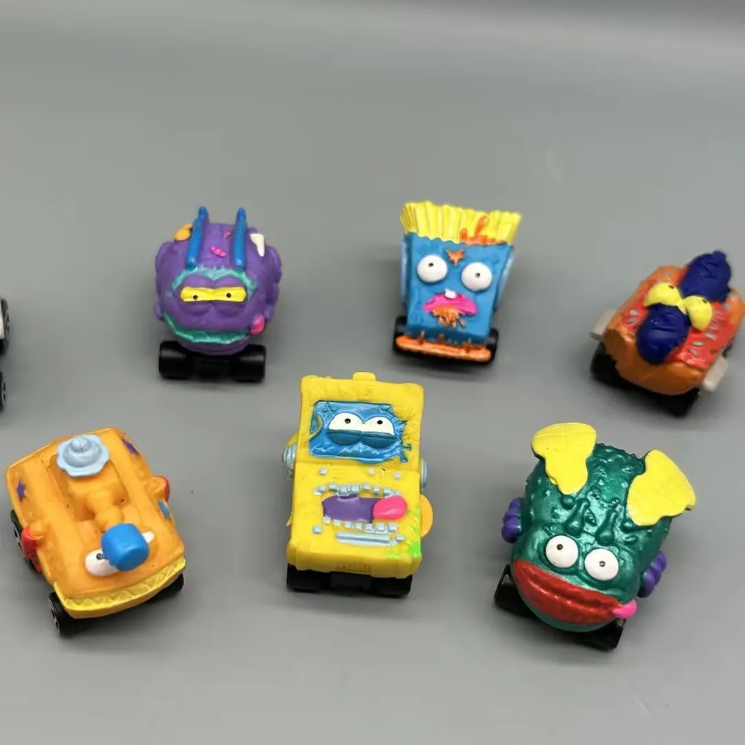 3CM Zomlings Trash Mini Figure Pack Car Model Toys Grossery Monster Gang Garbage Action Figure Toy for Kids Birthday Gift