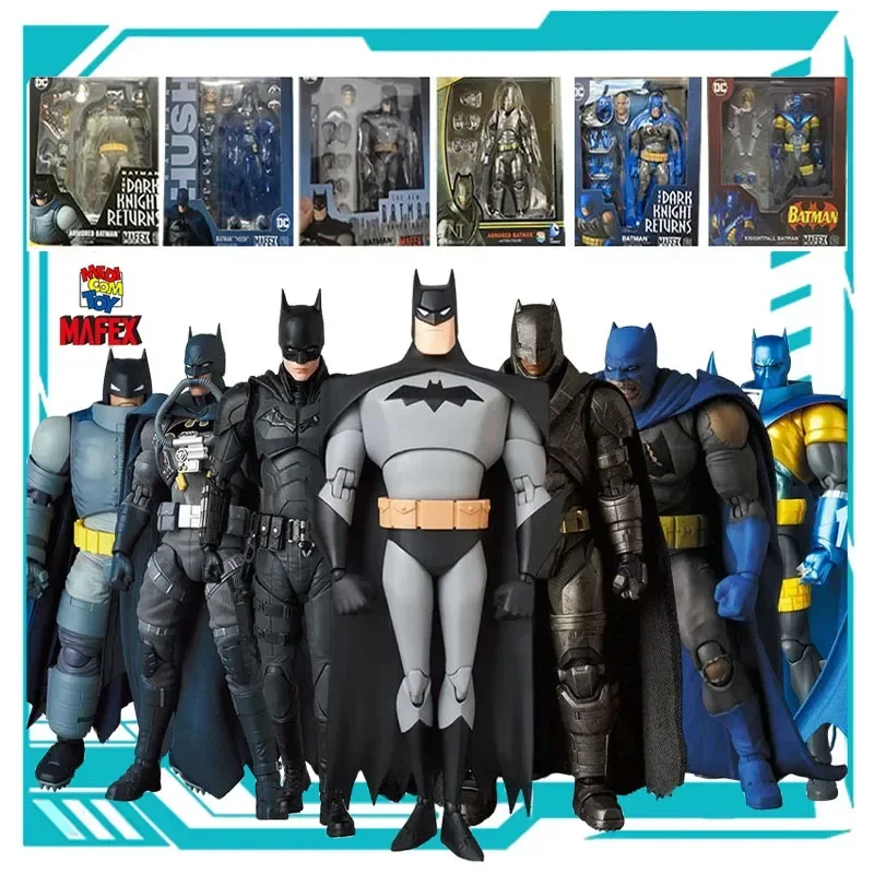 MEDICOM TOY Original Model DC Movies Batman Full range MAFEX 160mm Anime Figure Toys Collectible Model Ornaments Gifts for Boys