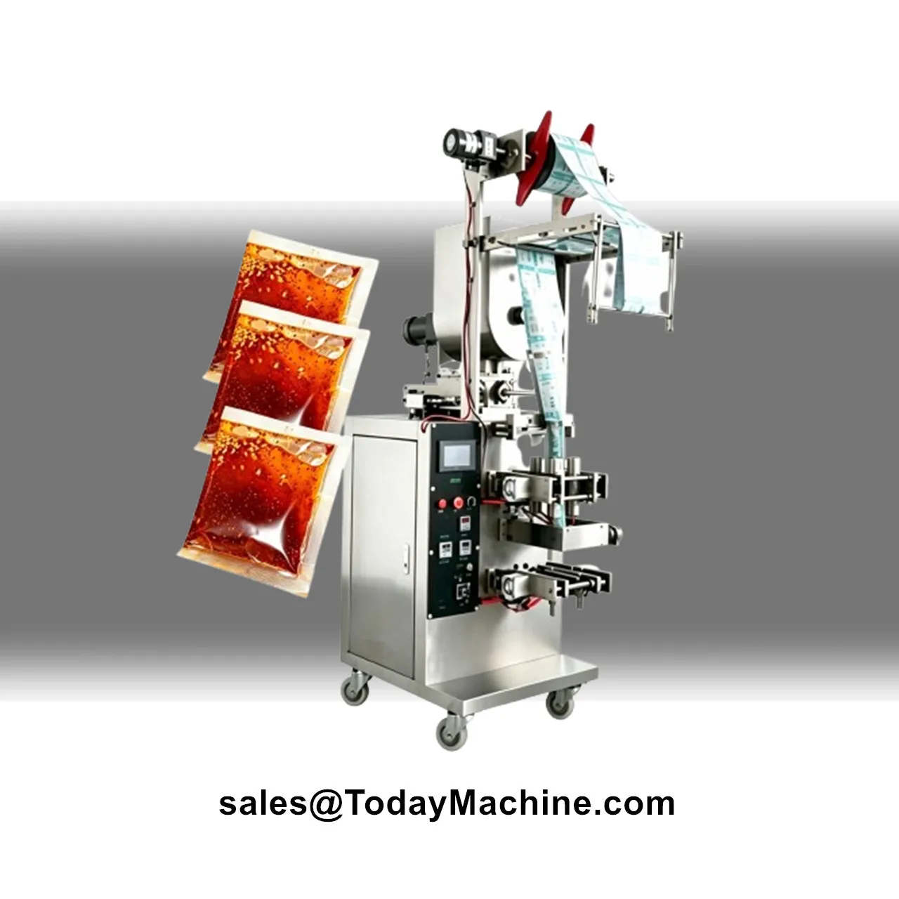 Automatic Liquid Sauce Juice Oil Stick Sachet Filling Packing Machine