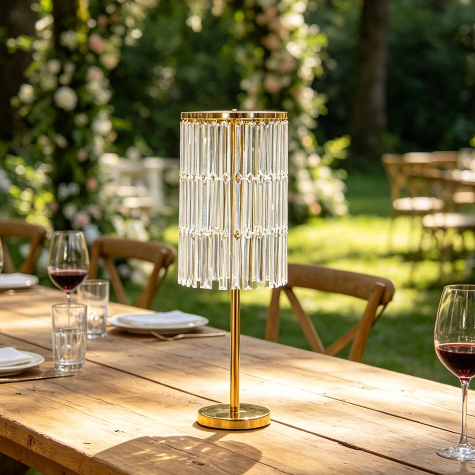 Floral Display Stand Acrylic Wedding Centerpiece Stand Centerpiece Riser Gold-Tone Display Riser Tall for Florists, Weddings