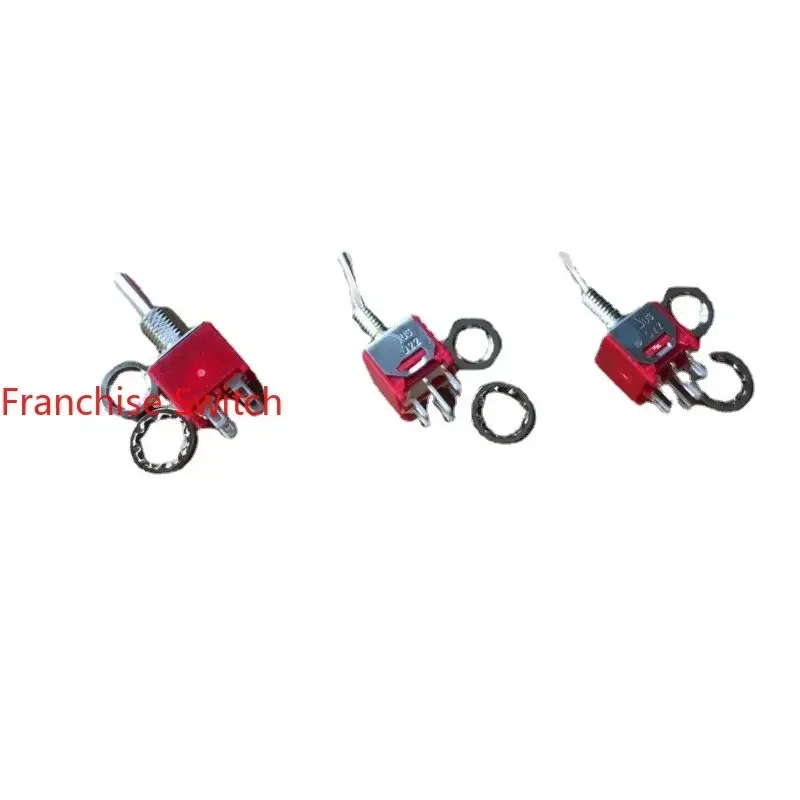 10PCS Q22 Toggle Switch 6-pin, 2nd Gear 1A250V 9*8.2 High 24MM Hole Pin Thread