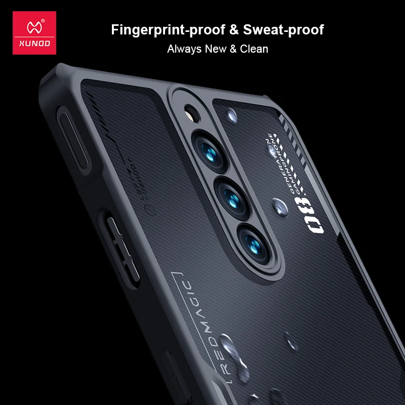 Xundd Für Nubia Red Magic 8 Pro 8 Pro + 8S 9 Pro Plus Fall, Airbag Stoßfest Shell, Kamera Schutz Zurück Transparente Abdeckung Funda