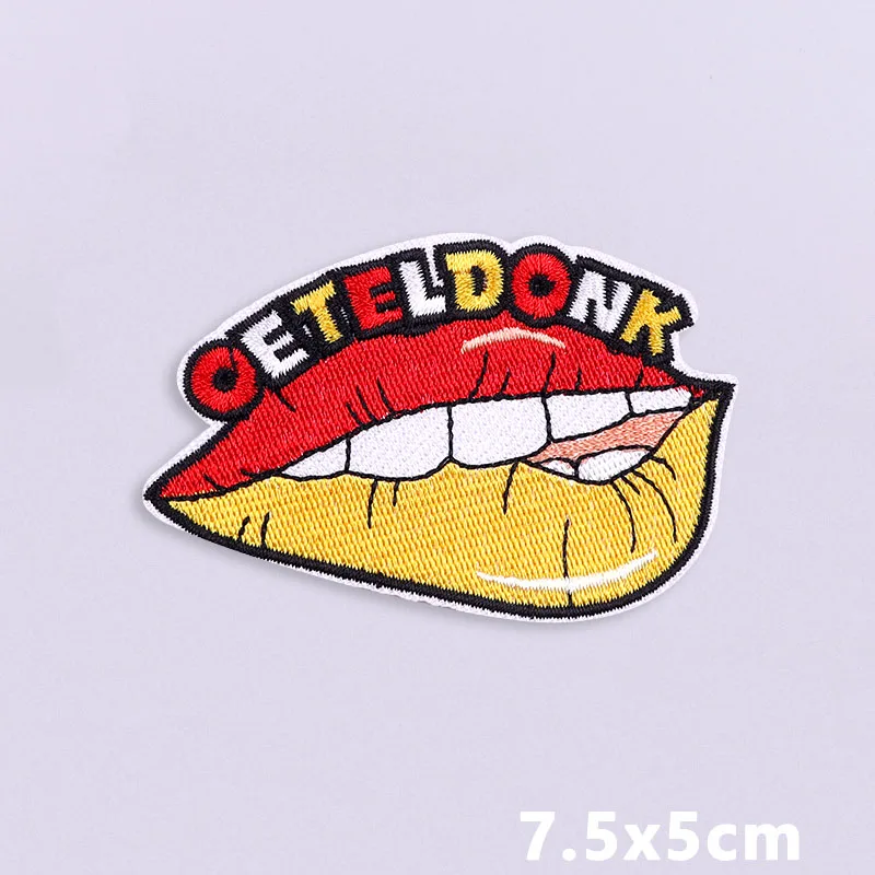 Nederland Oeteldonk embleem borduurpatch opstrijkbare patches voor kleding DIY ster hart carnaval voor Nederland versieren badge