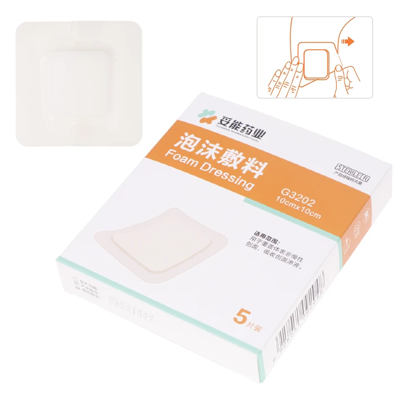 Patch adhésif hydrocolloïdal pour les plaies, soin des plaies, 5 pièces par boîte