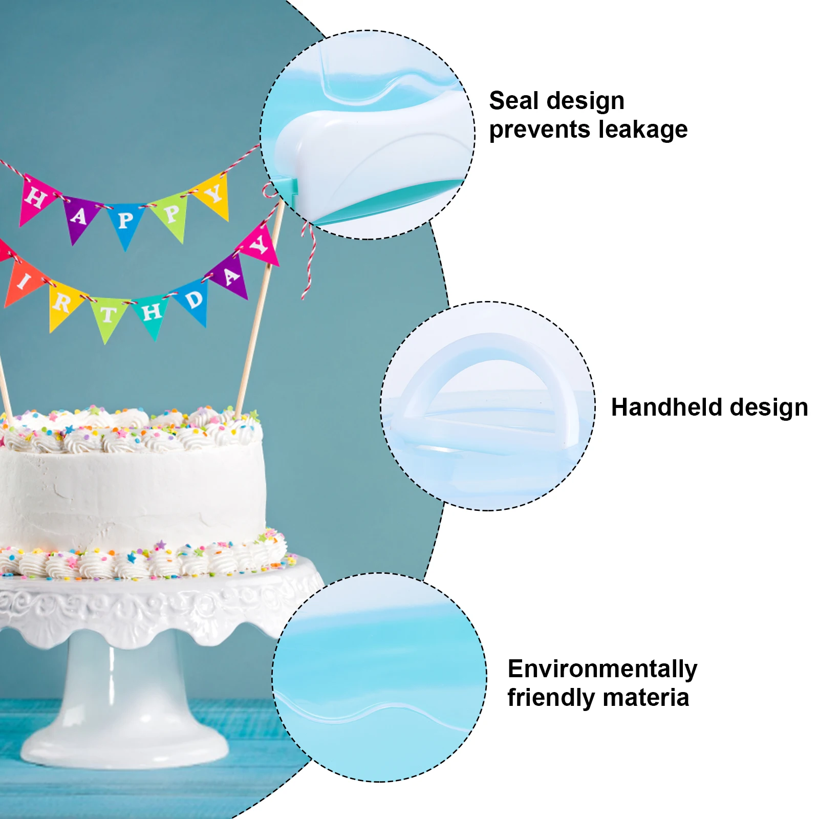 

Hand-held Plastic Cake Box Boxes Handle Containers with Lids Portable Holder Caja Transparente Para Pastel Food