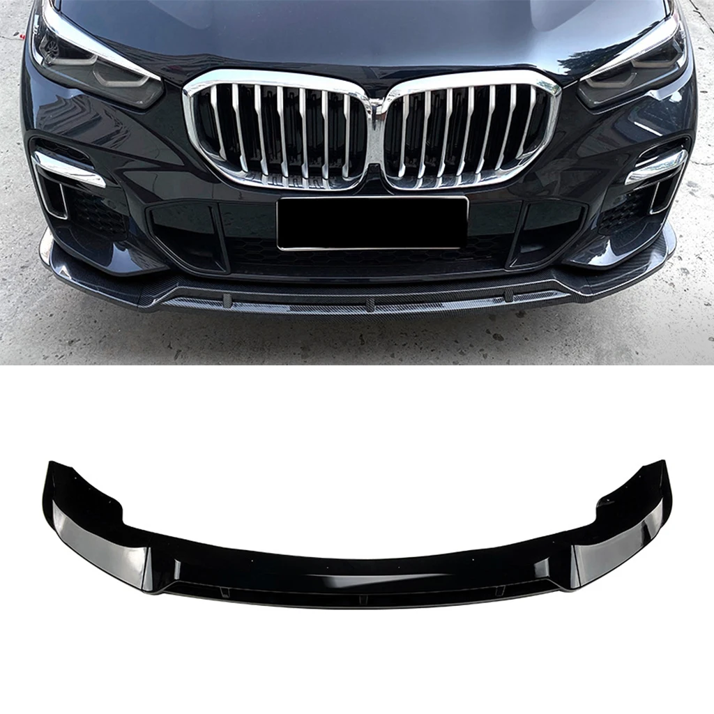 

For BMW X5 G05 M Sport 2019+ Car Front Bumper Lip Splitter Diffuser Lip Body Kit Spoiler