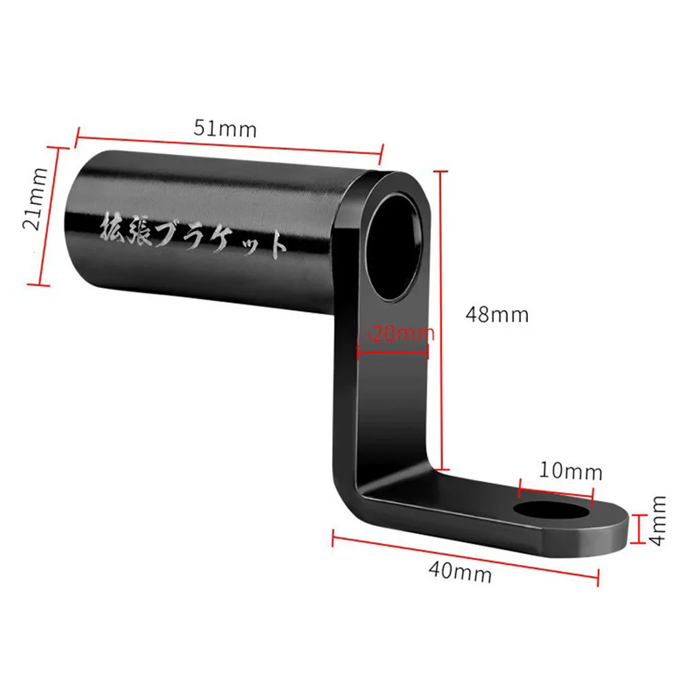 Suporte de montagem para telefone motocicleta, liga de alumínio vermelho preto, fixe os faróis externos, chapeamento, acessórios do carro