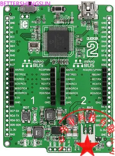 MIKROE-1684 development board PIC18FJ 18F87J50 module