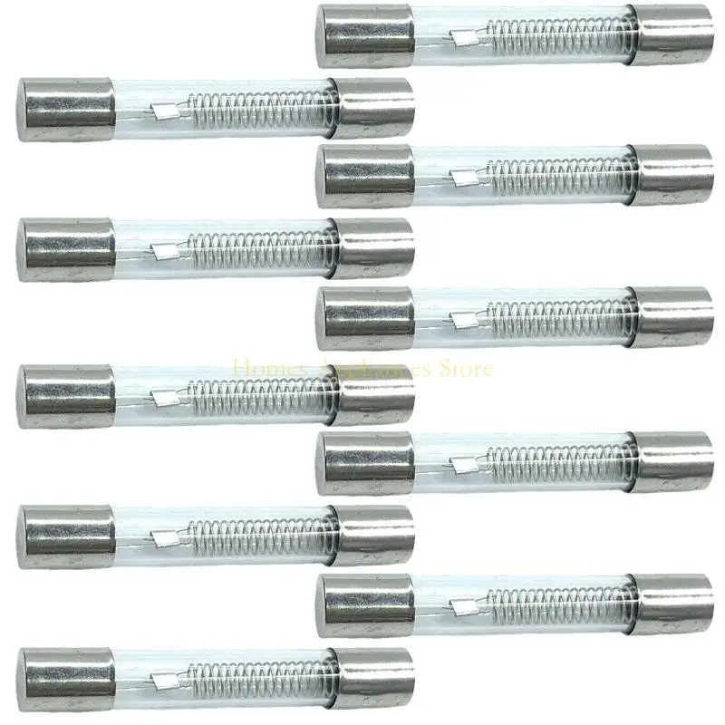 D0ab 10pieces 6x40mm Glass tubo per microonde Accessori fusibili tensione tensione