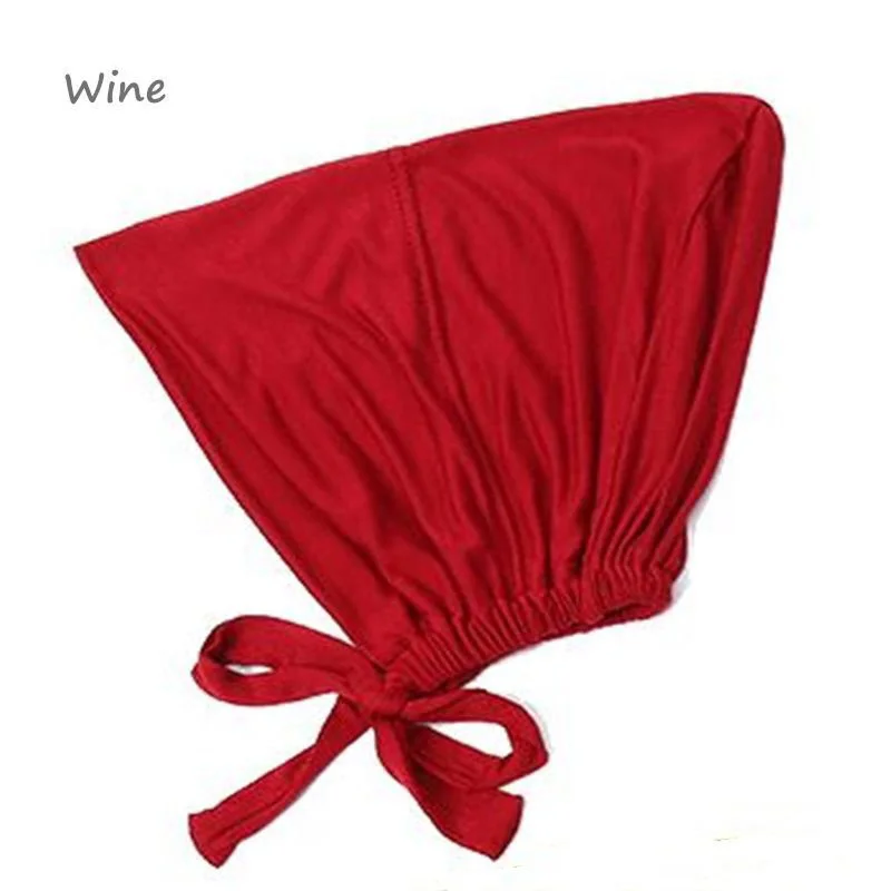 New Soft Modal Muslim Turban Hat Inner Hijab Caps Islamic Underscarf Bonnet India Hats Female Headwrap Turbante Mujer view 6