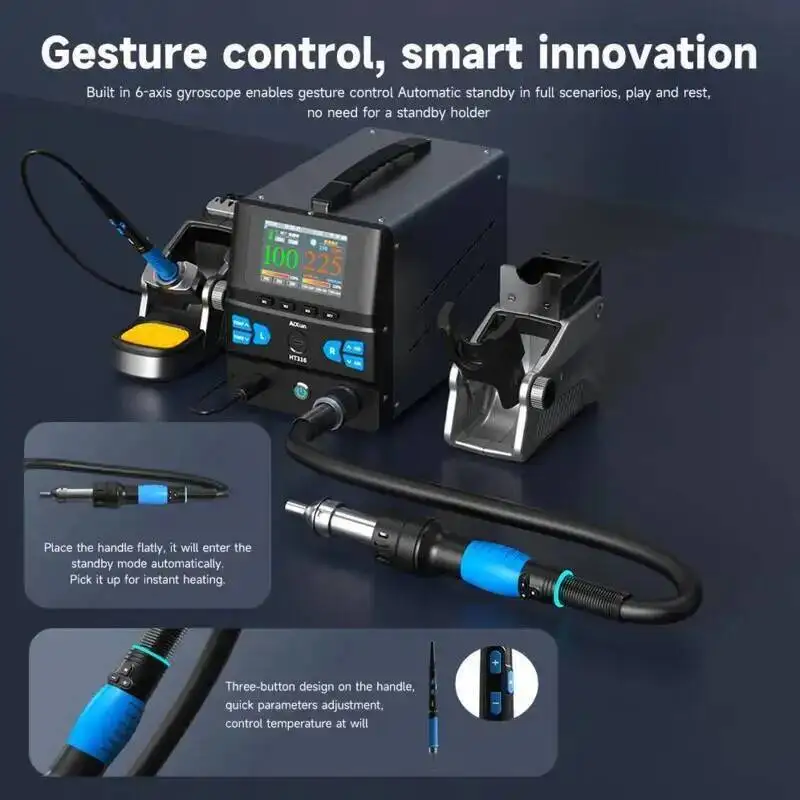 JC Aixun 2in1 Intelligente Heißluft Rework Station Digital High Power T225 Griff für Mobiltelefone SMD BGA Reparatur Werkzeuge Set HT316
