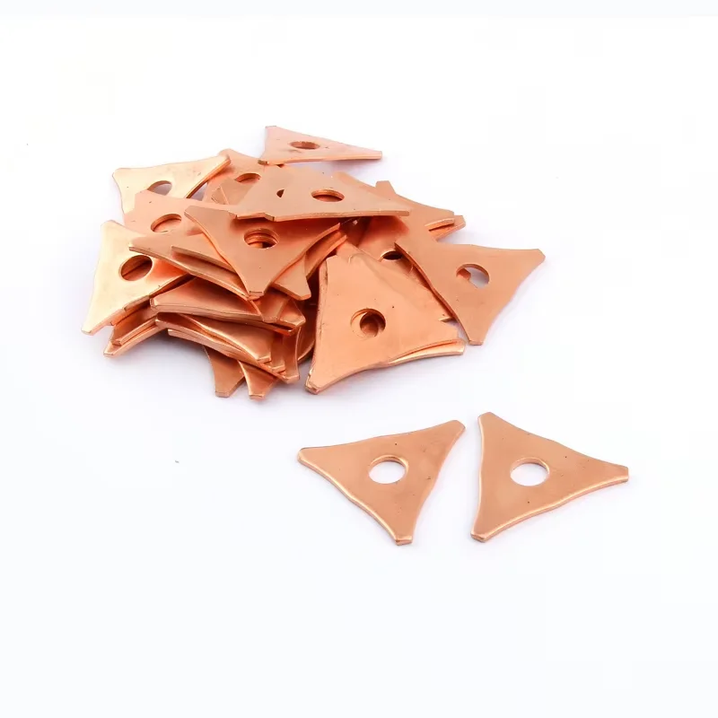 100Pcs Triangle Copper Ring Welding Kit Accessories Dent Pulling Rings Hook Washer Pull Hammer Kit