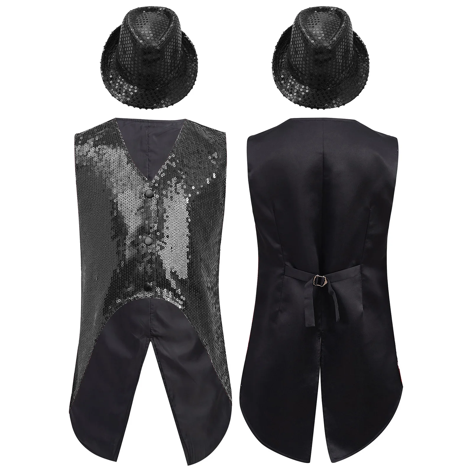 الأطفال ملابس رقص الجاز الصبي سترات حفلة الخصر الاطفال الصبي الترتر مهرجان الموسيقى ملابس الرقص سترات الأداء المرحلة