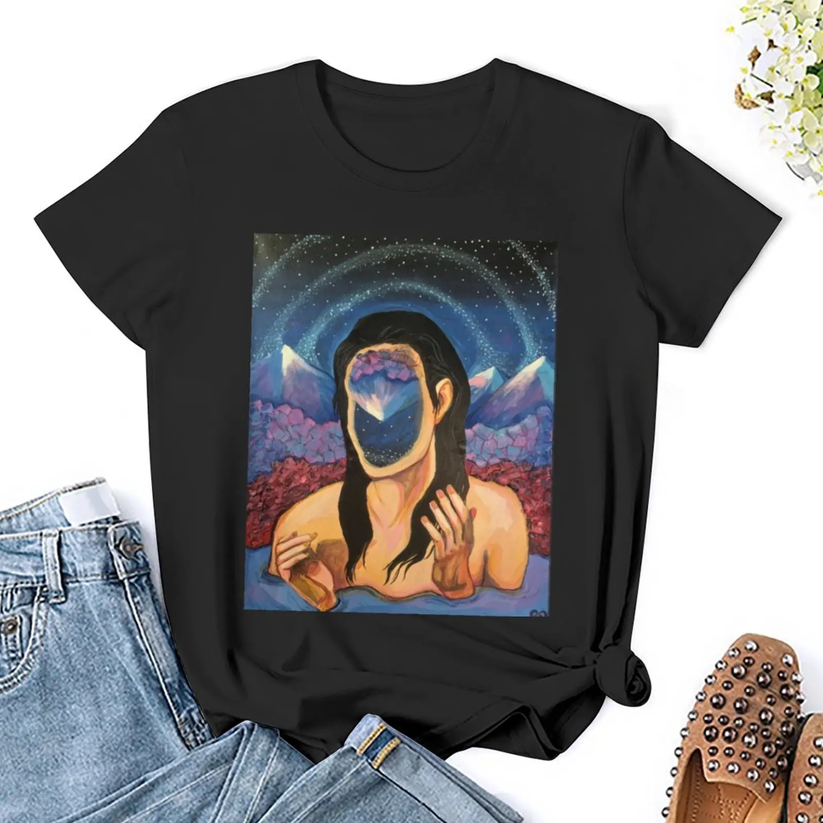 Loss of Identity' for Art on a Mission T-Shirt tops Aesthetic clothing tshirts for Women