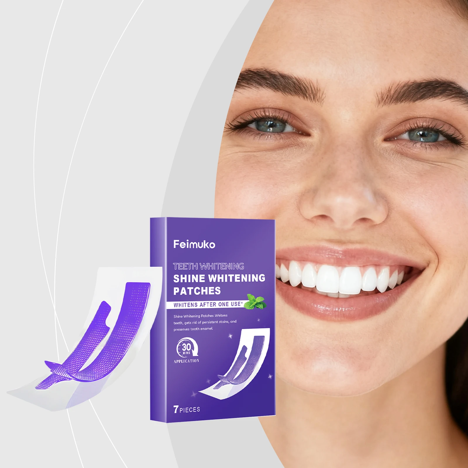 

Gentle Teeth Whitening Strips - Daily Dental Care Reduce Stains Brighten Smile Maintain Long-Lasting Freshness & Even Coverage