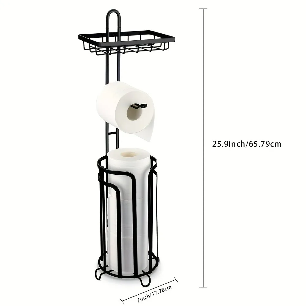 Paper towel roll holder, Bathroom toilet paper storage holder, floor toilet paper dispenser