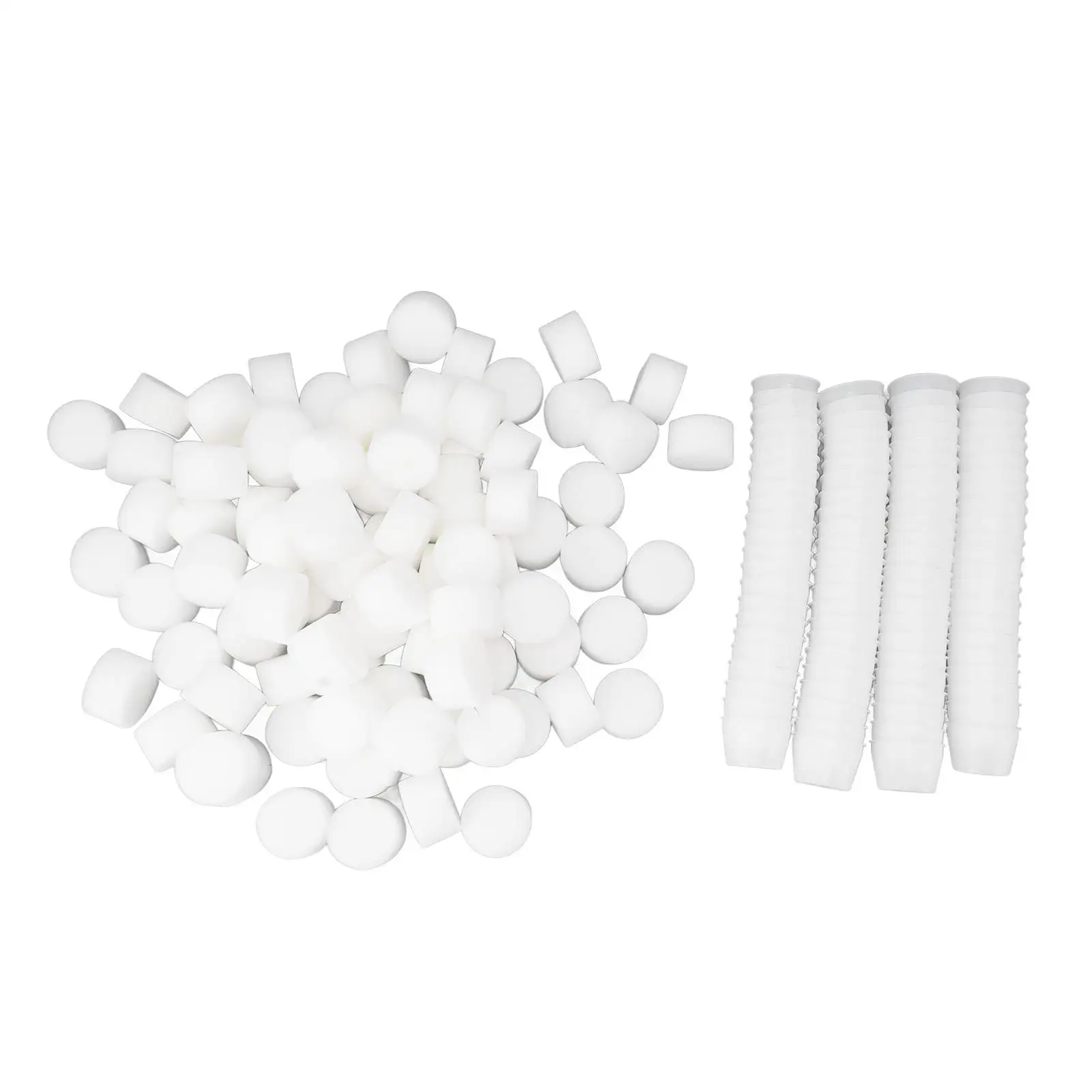 

Hydroponic Grow Baskets 100 Set Round Planting Sponges for Indoor Gardening Plant Growth Supplies