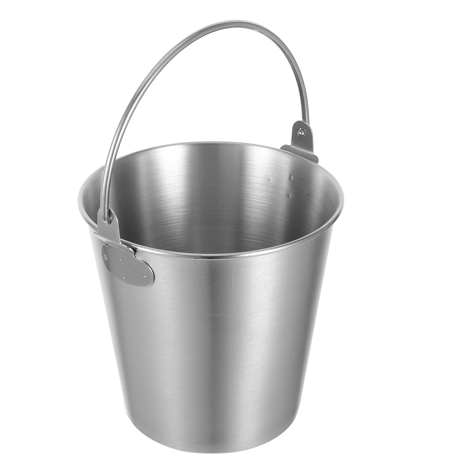 

Stainless Steel Ice Bucket Large Capacity Party Snacks Camping Beverage Metal Bucket Handle Kitchen Bar Supplies